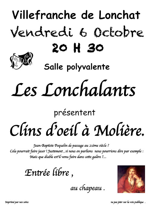 Clins d'œil à Molière.