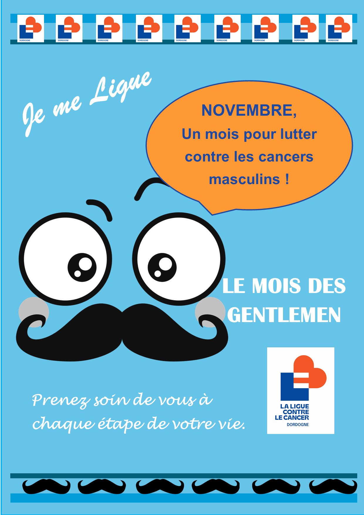 Novembre bleu, dépistage des cancers masculins.