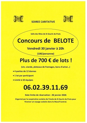 Concours de Belote