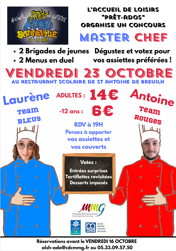 Concours Master Chef Ado