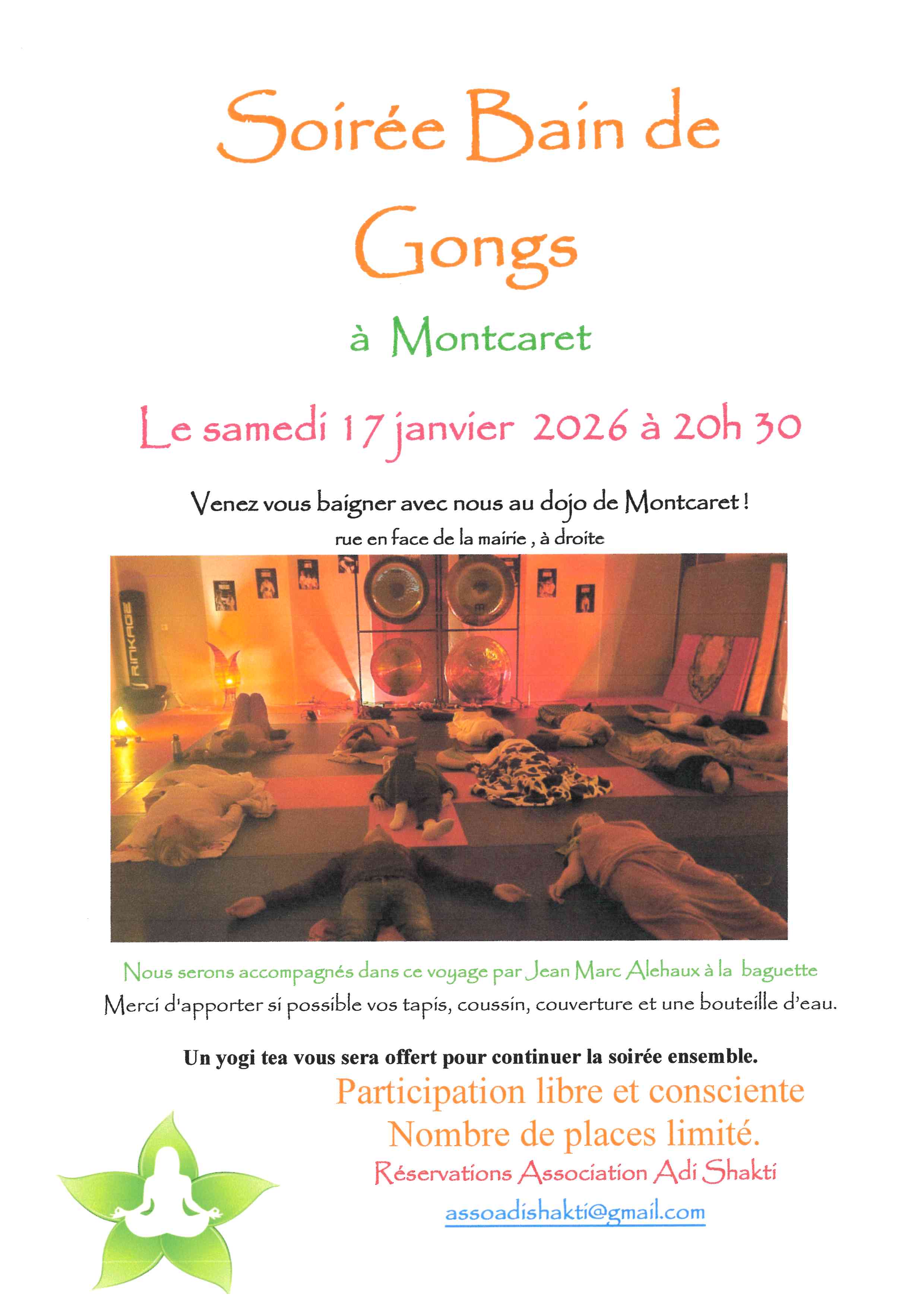 Soirée bain de gongs.