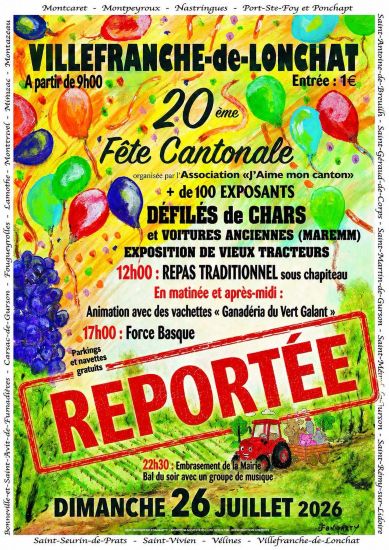 Fête cantonale - REPORTÉE