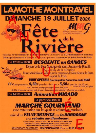 Fête de la Rivière - ANNULÉE