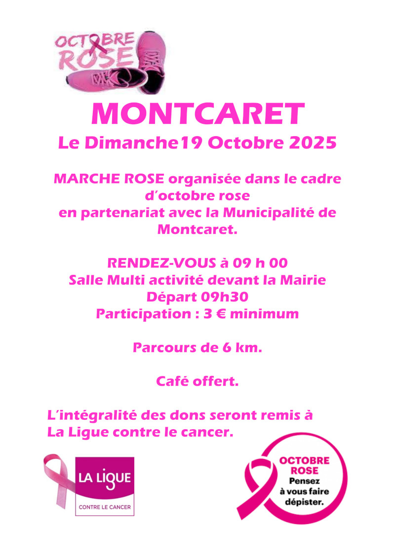 Octobre Rose à Montcaret.