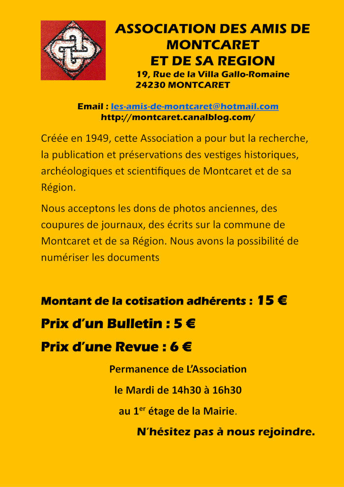 Association des Amis de Montcaret et sa région
