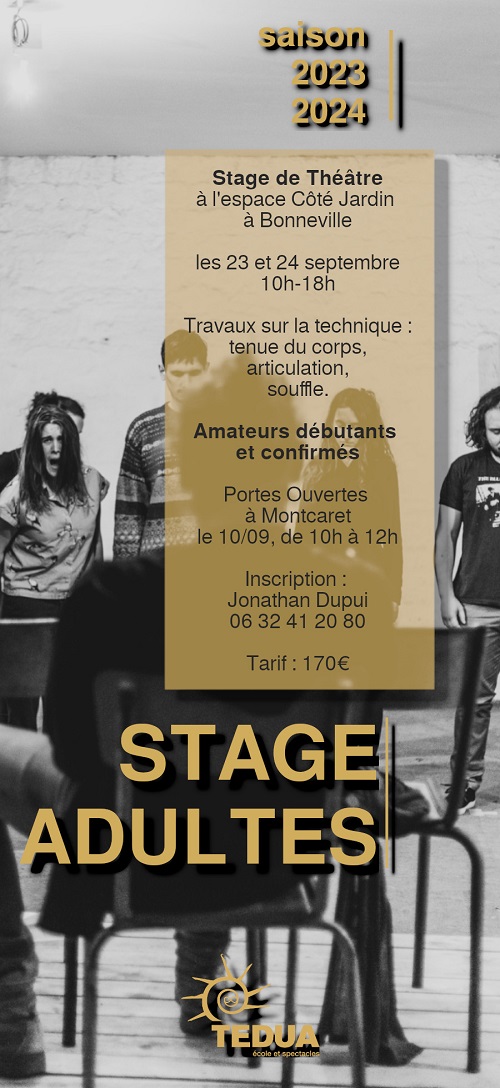 Stage théâtre adultes à Bonneville.