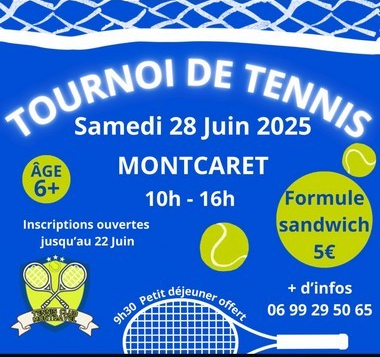 Tournoi de tennis à Montcaret